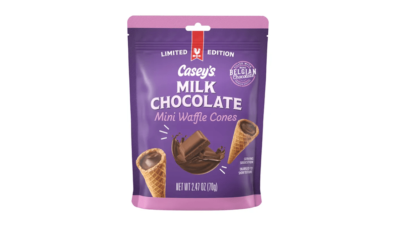 Casey's Milk Chocolate Waffle Cones 2.47oz