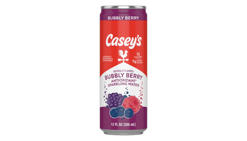 Casey's Sparkling Bubbly Berry Antioxidant Sparkling Water 12oz