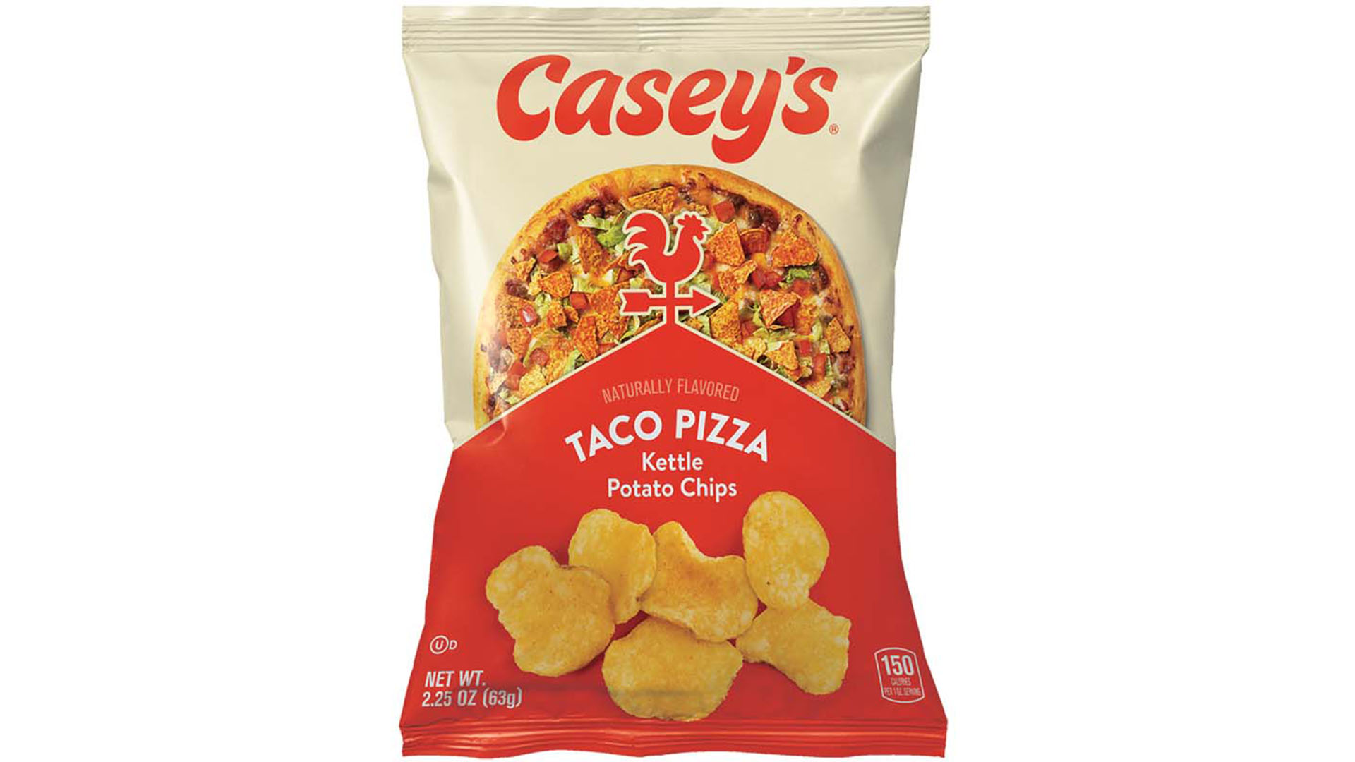 Casey's Taco Pizza Kettle Chips 2.25oz