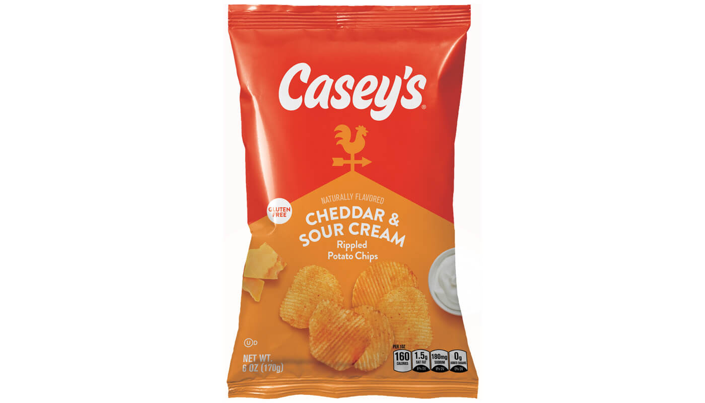 Casey's Cheddar & Sour Cream Chips 6oz