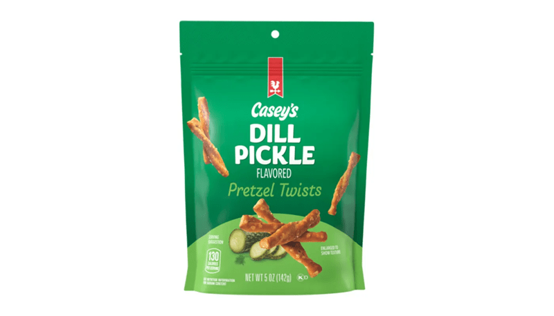 Casey's Dill Pickle Seasoned Pretzel Twists 5oz 