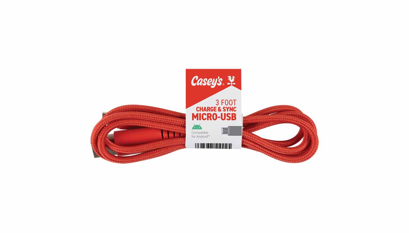 Casey's Micro USB Cable 3ft