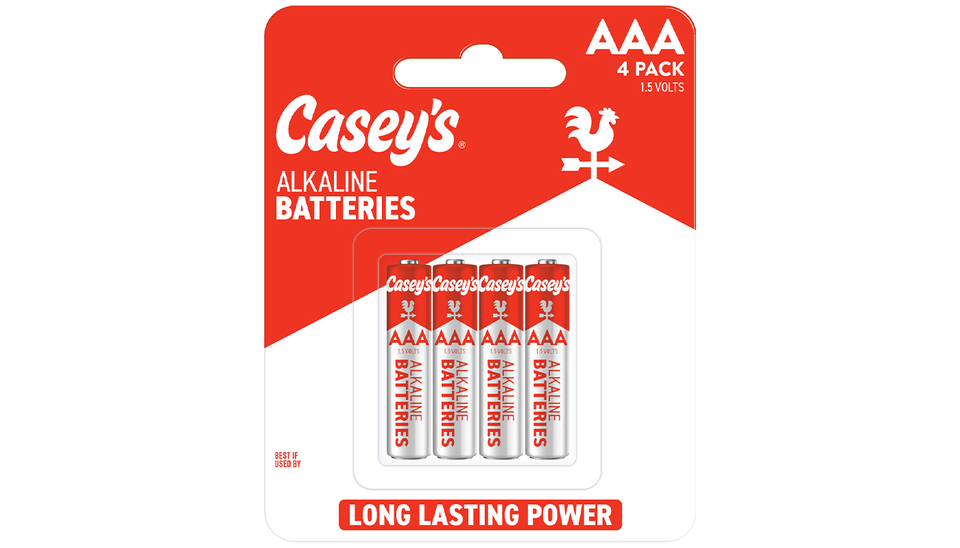 Casey's Alkaline AAA Batteries 4-Pack