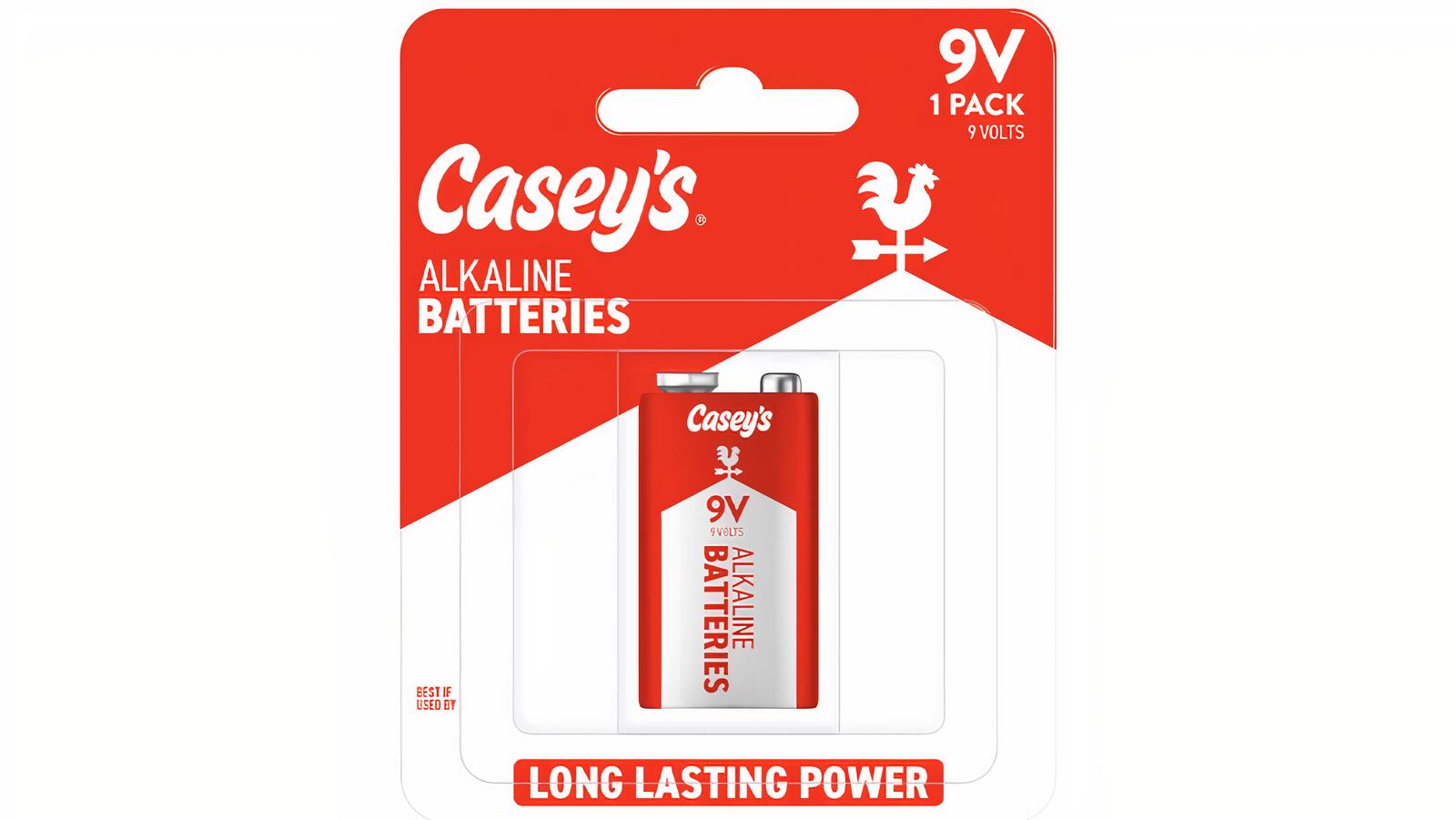 Casey's Alkaline 9V Battery 1 Pack