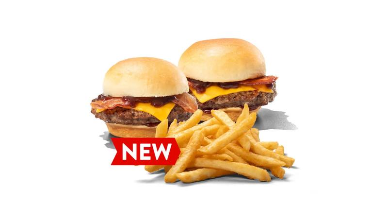 King's Hawaiian® BBQ Bacon Cheeseburger Sliders & Crispy Fries